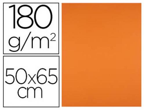 Cartolina liderpapel 50x65 cm 180 gr laranja , Liderpapel , 28309 , 8423473065406